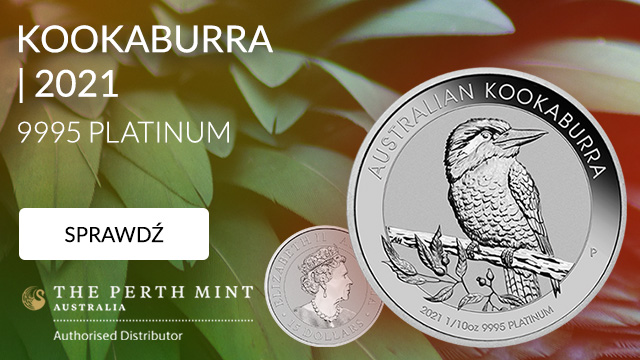 Kookaburra 1/10 uncji Platyny 2021