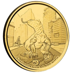 Tokelau: Komodo Dragon A.I. Apocalypse 1 uncja Złota 2022 Proof