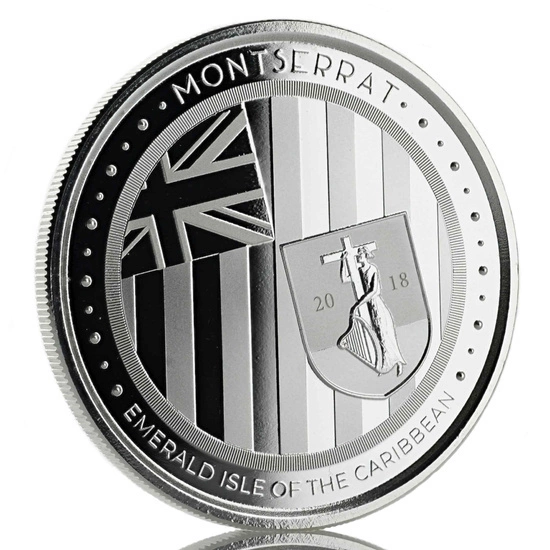 Montserrat: Emerald Isle of the Caribbean 1 uncja Srebra 2018