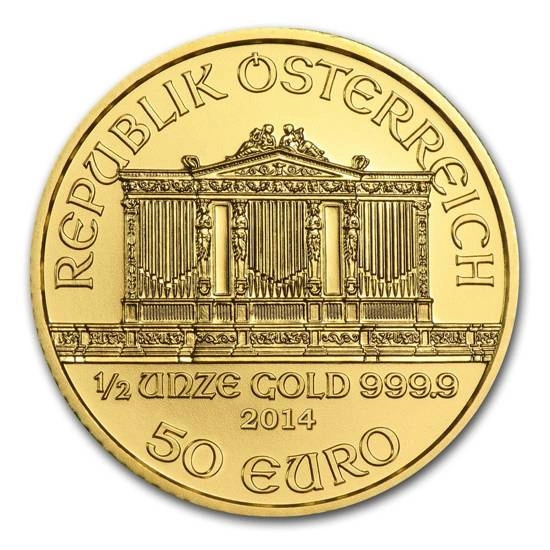 Wiedeński Filharmonik 1/2 uncji Złota 2014