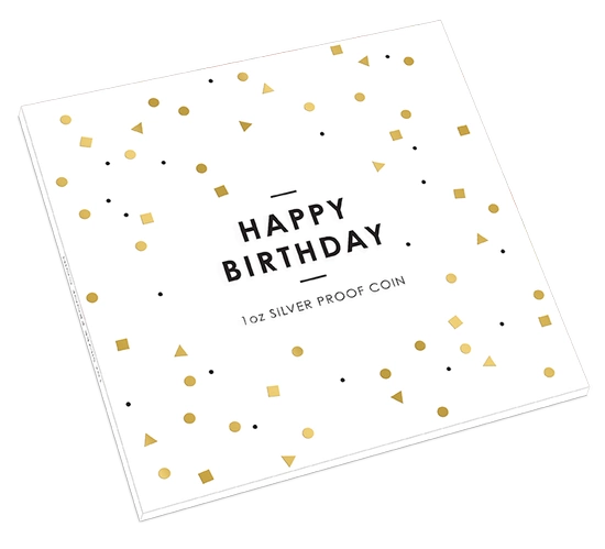Urodziny kolorowane 1 uncja Srebra 2022 Proof