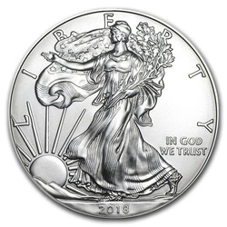 Amerykański Orzeł (American Eagle) 1 Uncja Srebra 2018