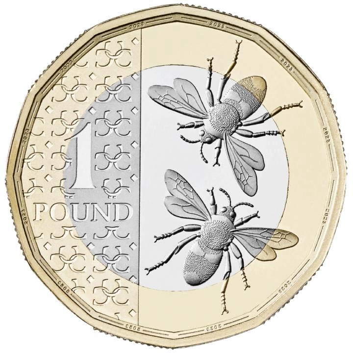 Zestaw 8 monet Miedzionikiel Wielka Brytania Definitive 2024