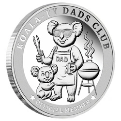 Dads Club Official Member Medallion 1/4 uncji Srebra Prooflike