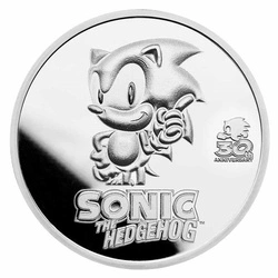 Niue: Sonic The Hedgehog 1 uncja Srebra 2021 Proof