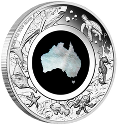 Great Southern Land 1 uncja Srebra 2021 Proof (Moneta z masą perłową)