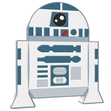 Niue: Star Wars - R2D2 Chibi Coin kolorowany 1 uncja Srebra 2020 Proof