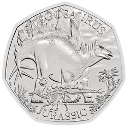 Dinosaurs: Iconic Specimens - Stegosaurus 50p Miedzionikiel 2024
