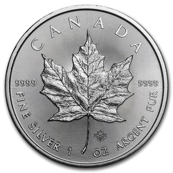 Kanadyjski Liść Klonowy 1 uncja Srebra Różne Roczniki