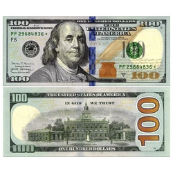 Banknot USA 100 Dolarów (100 U.S. dollars / 100 USD) UNC