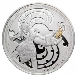 Maui i Bogini Ognia: Zestaw 2 monet 2 x 1 uncja Srebra 2019