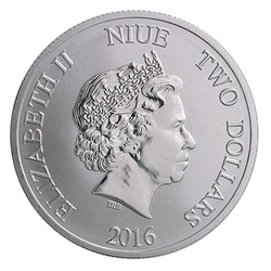 Niue: Żółw Szylkretowy 1 uncja Srebra 2016