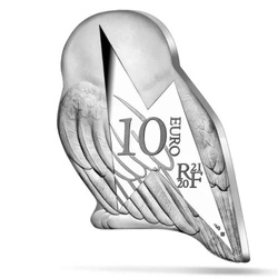 Francja: Harry Potter - Hedwiga 10 Euro Srebro 2021 Proof 