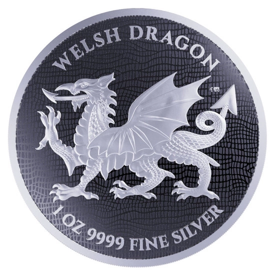 Niue: Heraldic - Welsh Dragon 1 uncja Srebra 2022
