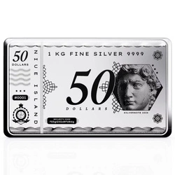 Sztabko Moneta Niue: Silver Note Coinbar 1000 gramów Srebra 2024