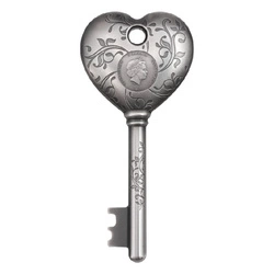 Cook Islands: Key to my Heart 1 uncja Srebra 2022 Ultra High Relief Antiqued Coin