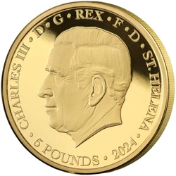 St Helena: Faerie Queene - Redcrosse & The Dragon 1 uncja Złota 2024 Proof