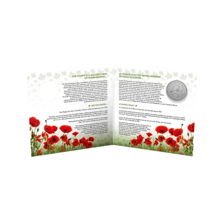 Canada: Moments to Hold: Remembrance Day 1/4 uncji Srebra 2022 Specimen
