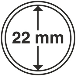 Leuchtturm - Plastikowy kapsel na monetę 22 mm 100 sztuk