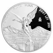 Mexican Libertad 2 uncje Srebra 2021 Proof
