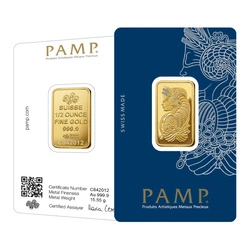 Sztabka Pamp Suisse Fortuna Veriscan 1/2 uncji Złota