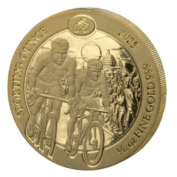 Rwanda: Sporting Ounce - Cycling 1/12 uncji Złota 2025