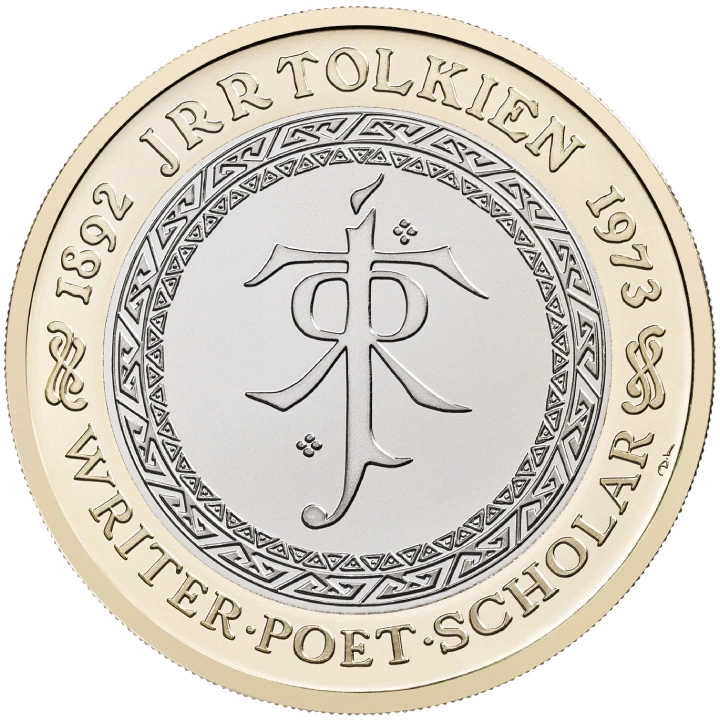 Celebrating the Life and Work of JRR Tolkien £2 Miedzionikiel 2023