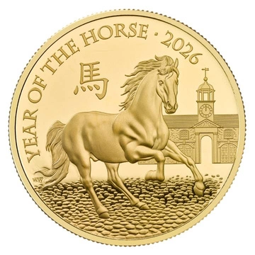 Royal Mint Lunar: Rok Konia 1/4 uncji Złota 2026 Proof