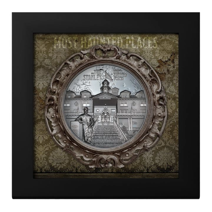Cook Islands: Most Haunted Places - The Stanley 2 uncje Srebra 2023 Black Proof Ultra High Relief
