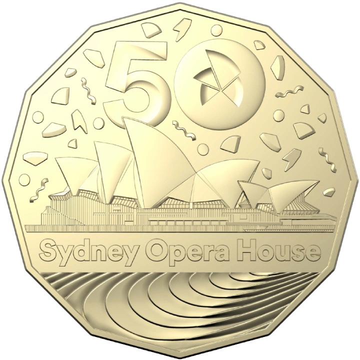 RAM: 50th Anniversary of the Sydney Opera House 50c Brąz Aluminiowy 2023
