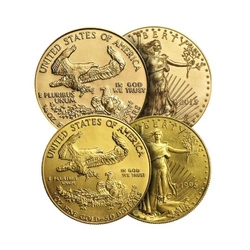 Amerykański Orzeł 1/4 uncji Złota - Zestaw 4 monet
