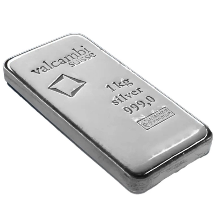 Sztabka Valcambi 1000 gramów Srebra