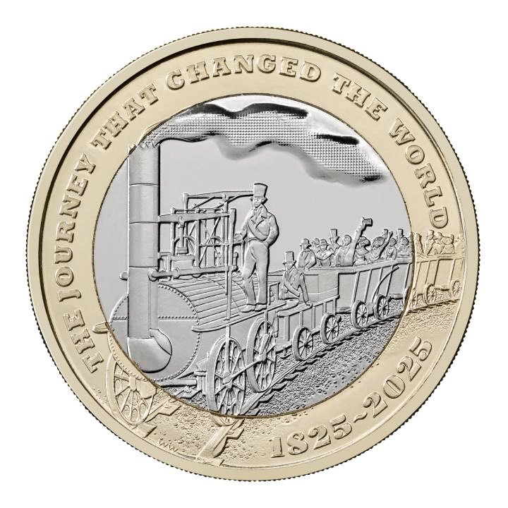 200 Years of the Modern Railway £2 Miedzionikiel