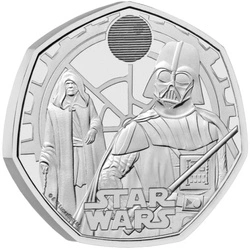  Star Wars: Darth Vader & Emperor Palpatine 50p Miedzionikiel 2023