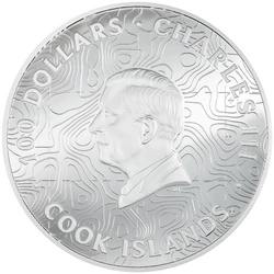 Cook Islands: Topography - Grand Canyon kolorowany 1000 gramów Srebra 2024 Proof