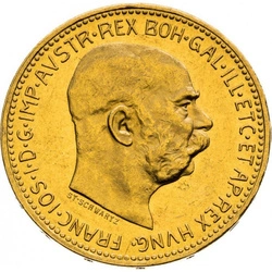 Austria: 20 Koron Franciszek Józef I Złoto 1909-1916