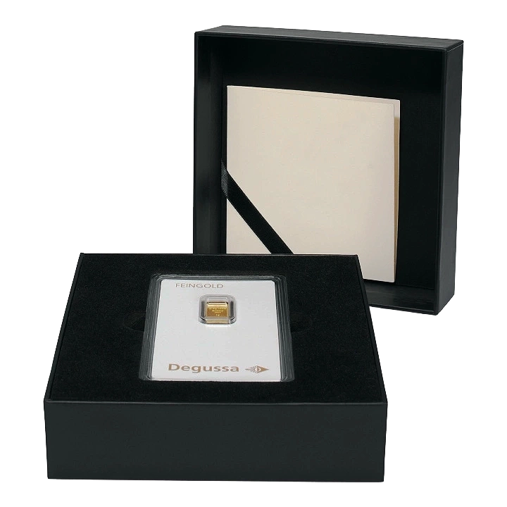 Leuchtturm - Pudełko upominkowe Aurum na 1 sztabkę złota w karcie