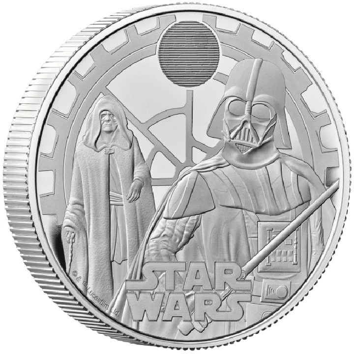 Star Wars: Darth Vader & Emperor Palpatine 2 uncje Srebra 2023 Proof