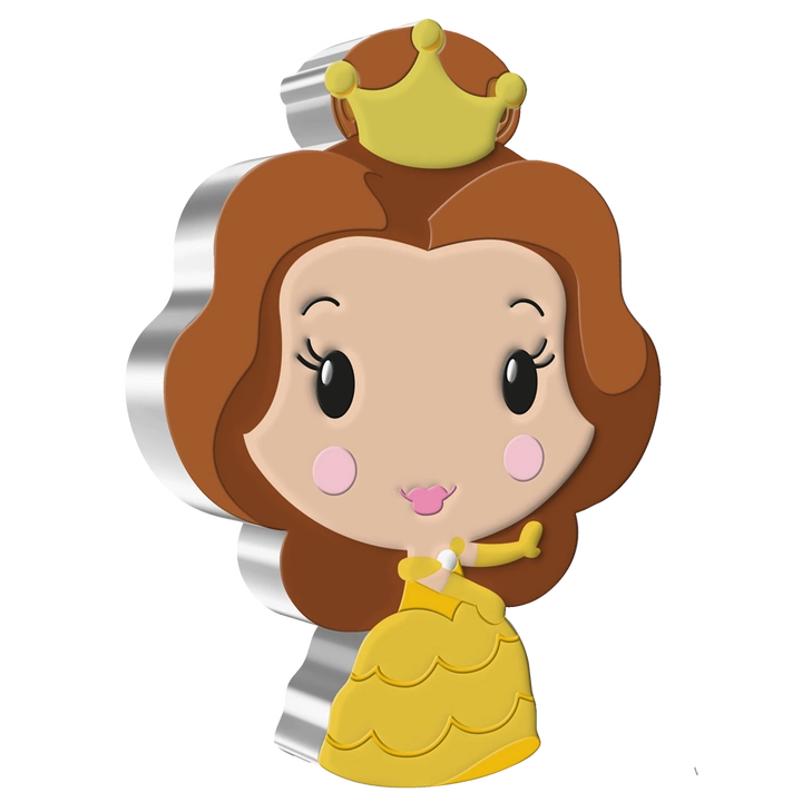 Niue: Disney - Belle Chibi Coin kolorowany 1 uncja Srebra 2021 Proof