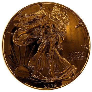 Amerykański Orzeł 1 uncja Srebra 2018 Black Rhodium Gilded Rose