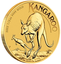 Australijski Kangur 1/2 uncji Złota 2022