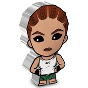 Niue: UFC - Chibi 'Alexa Grasso' kolorowana 1 uncja Srebra 2023 Proof