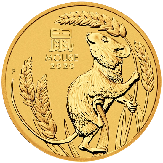 Lunar III: Rok Myszy 1 uncja Złota 2020
