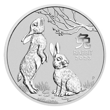 Perth Mint: Lunar III - Rok Królika 1 uncja Srebra 2023