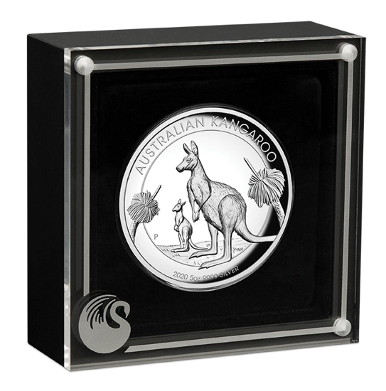 Australijski Kangur 5 uncji Srebra 2020 Proof High Relief