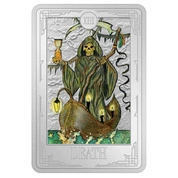 Niue: Tarot Cards - Death kolorowany 1 uncja Srebra 2023 Proof
