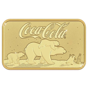 Sztabka Pamp Coca Cola - Polar Bear 5 gramów złota