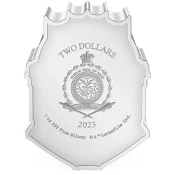 Niue: Star Wars The Mandalorian Helmet - The Armorer kolorowany 1 uncja Srebra 2023 Proof