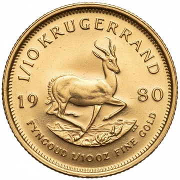 Krugerrand 1/10 uncji Złota 1980