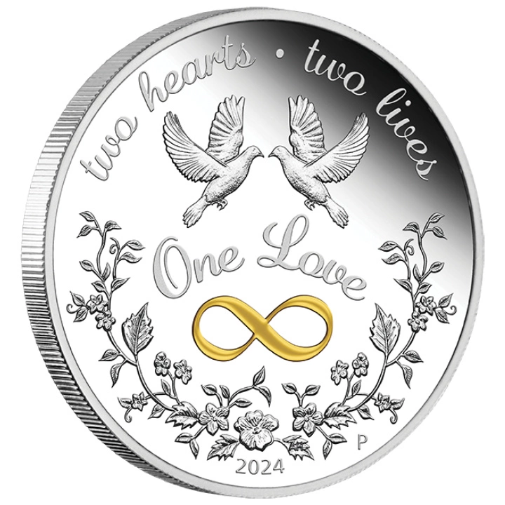One Love kolorowany 1 uncja Srebra 2024 Proof